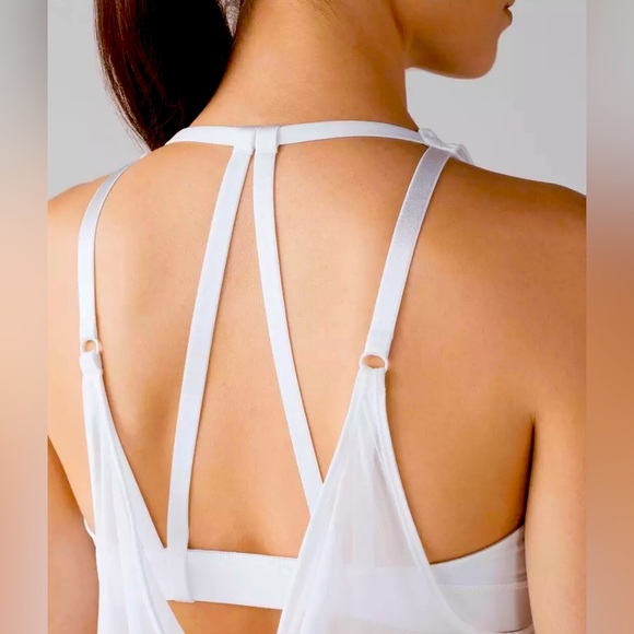 LULULEMON TANK TOP Size 6 in mesh white - Picture 5 of 8